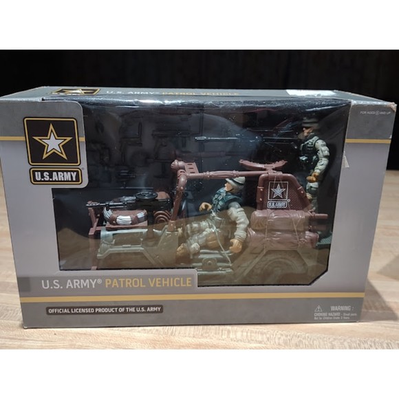 Lot of 3 U.S. Army Playsets Helicopter Playset Defense Bunker Patrol Vehicle New - Picture 6 of 11